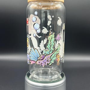 The Little Mermaid glass tumbler image 3