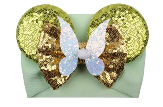 Tinkerbell Sequin Baby Headband: Fairy Wings, 3-15 Months - Etsy