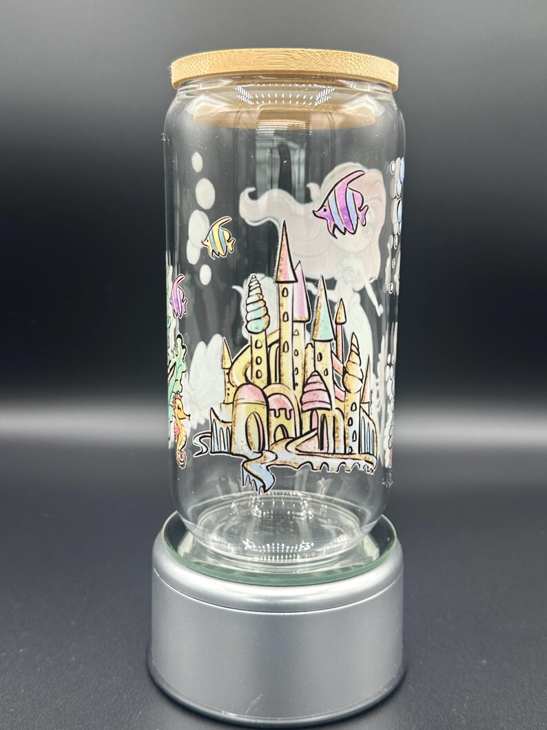 The Little Mermaid glass tumbler image 4