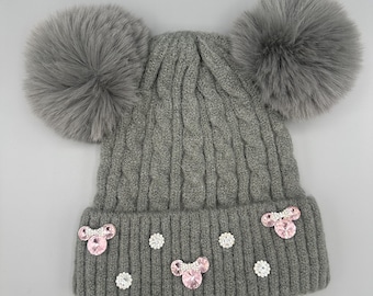 Pink Minnie Winter beanie