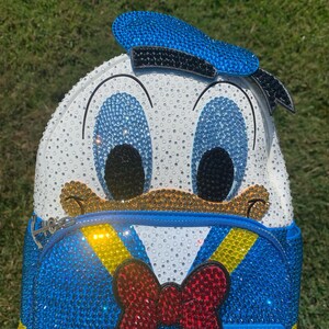 Embroidery Large Donald Duck Open Arms Welcome Pin Trading Book Bag Large  for Disney Pin Collections Holds About 300 Pins FREE SHIP 