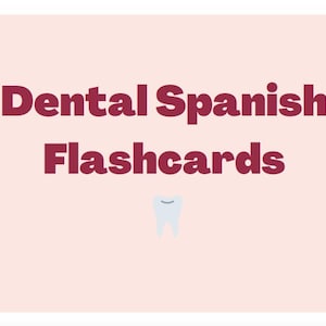 Flashcards de Espanhol Odontológico