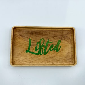 Lifted Rolling Tray - Green