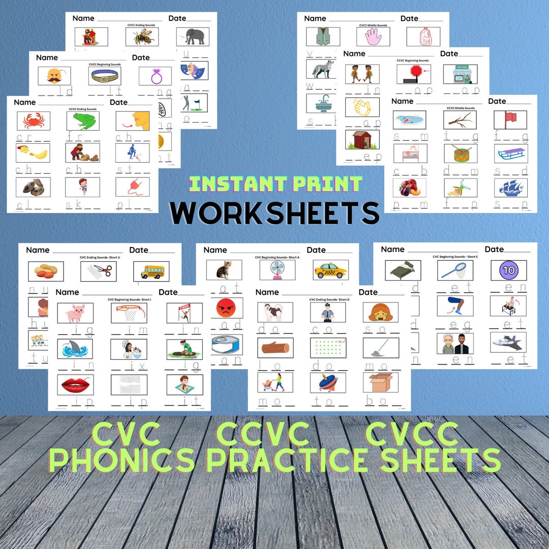 Sound Review Worksheets Beginning Sounds Middle Sounds Ending Sounds