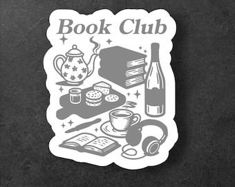 Greyscale Book Club Sticker
