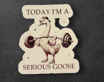 Today I’m a Serious Goose Sticker/Goose Sticker/Funny Goose Sticker