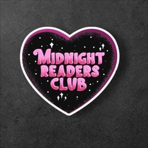 Midnight Readers Club Sticker/Book Lover Sticker/Night Readers