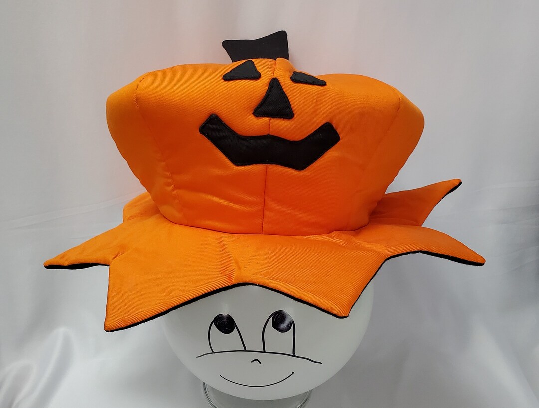 Vintage Halloween Jack O'lantern Hat by Department 56 - Etsy