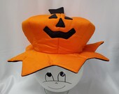 Vintage Halloween Jack O&#39;lantern Hat by Department 56