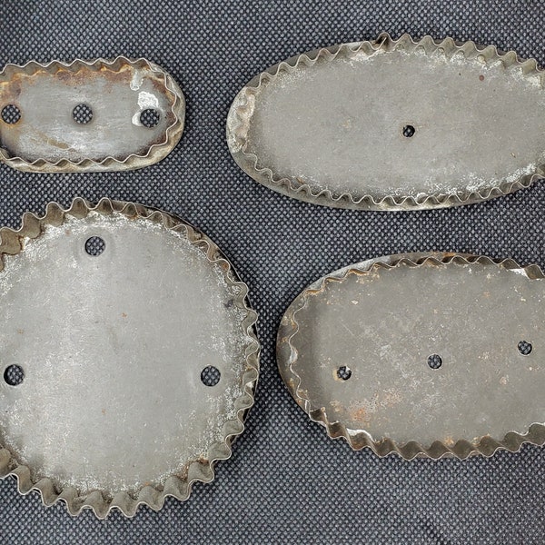 Antique Tin Cookie Cutters, each priced separately, circa late 1800's-1930 (Group C)