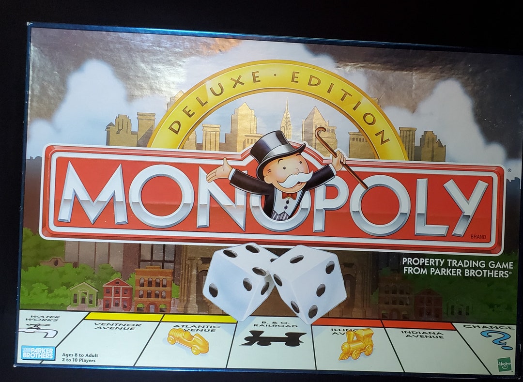 Monopoly Deluxe Edition, Circa 1995. Never Used Very Good Condition