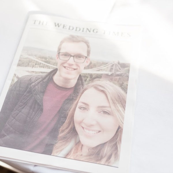 The Wedding Times - A 16 Page Customisable Wedding Newspaper