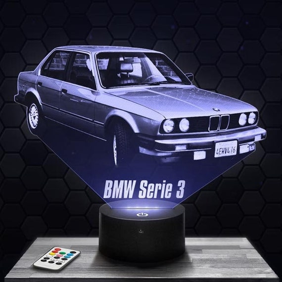 Lampe LED 3D BMW Serie 3 E30 EXPRESS 24H par gravure laser, cadeau Fête des  Mères, Fête des Pères, Anniversaire, Noël, St-Valentin -  France