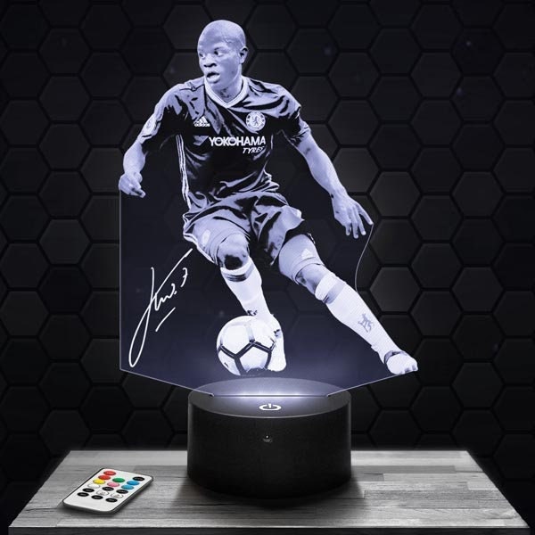 Lampe Led 3D - Chelsea Ngolo Kanté Express 24H, Par Gravure Laser, Cadeau Fête Des Mères, Pères, Ann