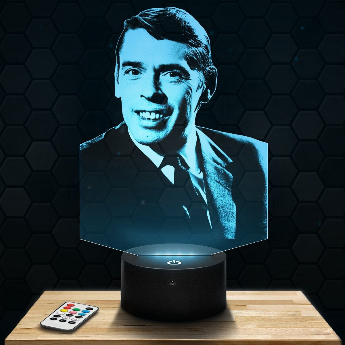 Lampe Led 3D - Jacques Brel Express 24H Par Gravure Laser, Cadeau Fête Des Mères, Pères, Anniversair