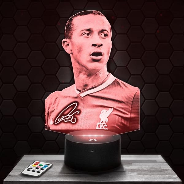 Lampe Led 3D - Psg Thiago Alcantara Express 24H, Par Gravure Laser, Cadeau Fête Des Mères, Pères, An