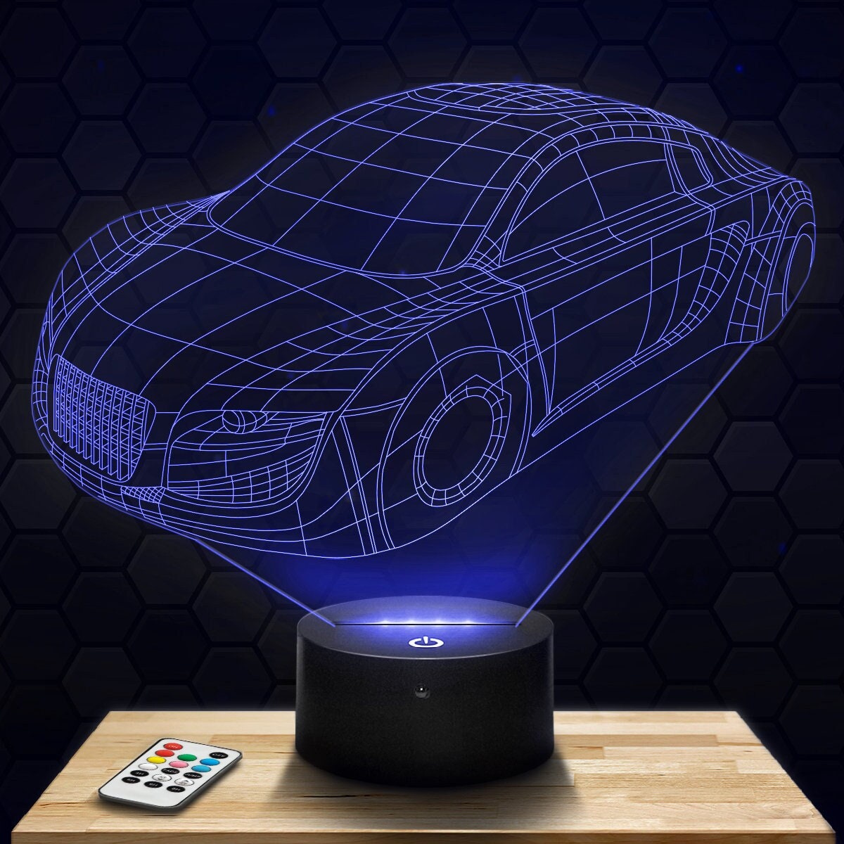 Lampe Led 3D- Voiture Prototype Audi - Express 24H Par Gravure Laser, Cadeau Fête Des Mères, Pères, 