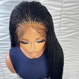 Ready to ship Micro Twist Wig, Braided Lace front Wig, Full lace braided wig, Micro Million braids, Nano twist, Wigs For Black Women.