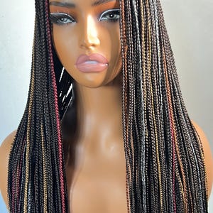 Braided wig, Knotless braid, Closure lace wigs, Braids Wig, Braided, Lace Front Wig, Wigs For Black Women, Ready to ship!