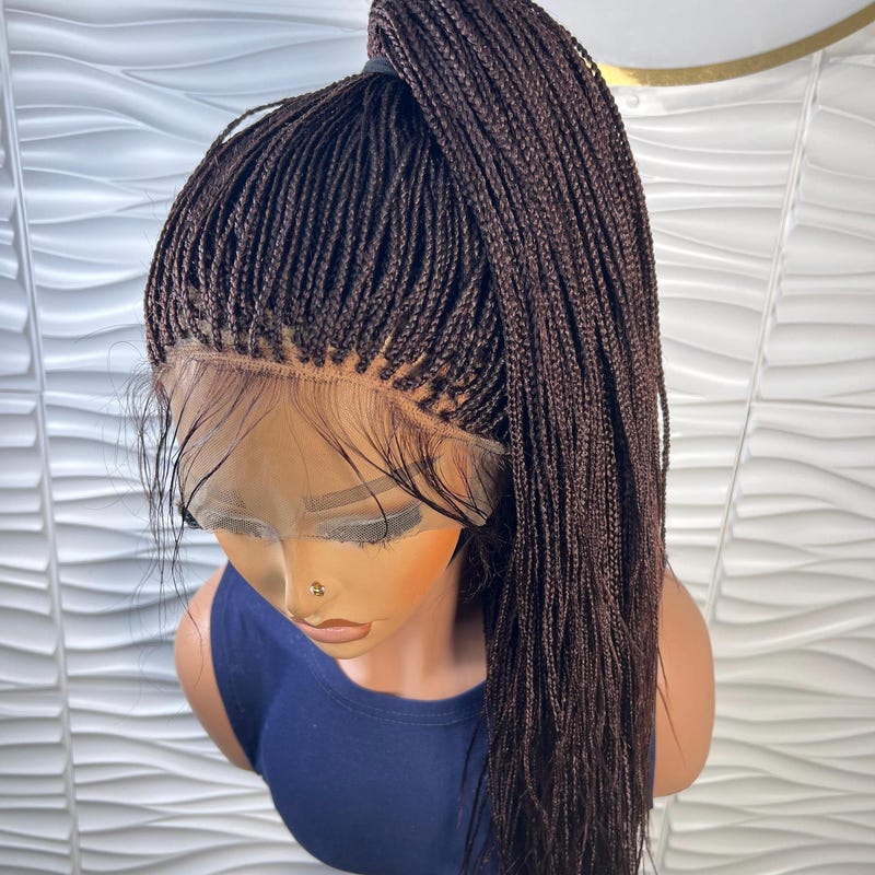 Brown Box Braid Wigs - Etsy