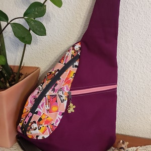 Shoulder bag, Crossbag in striking pink 40x25x5cm