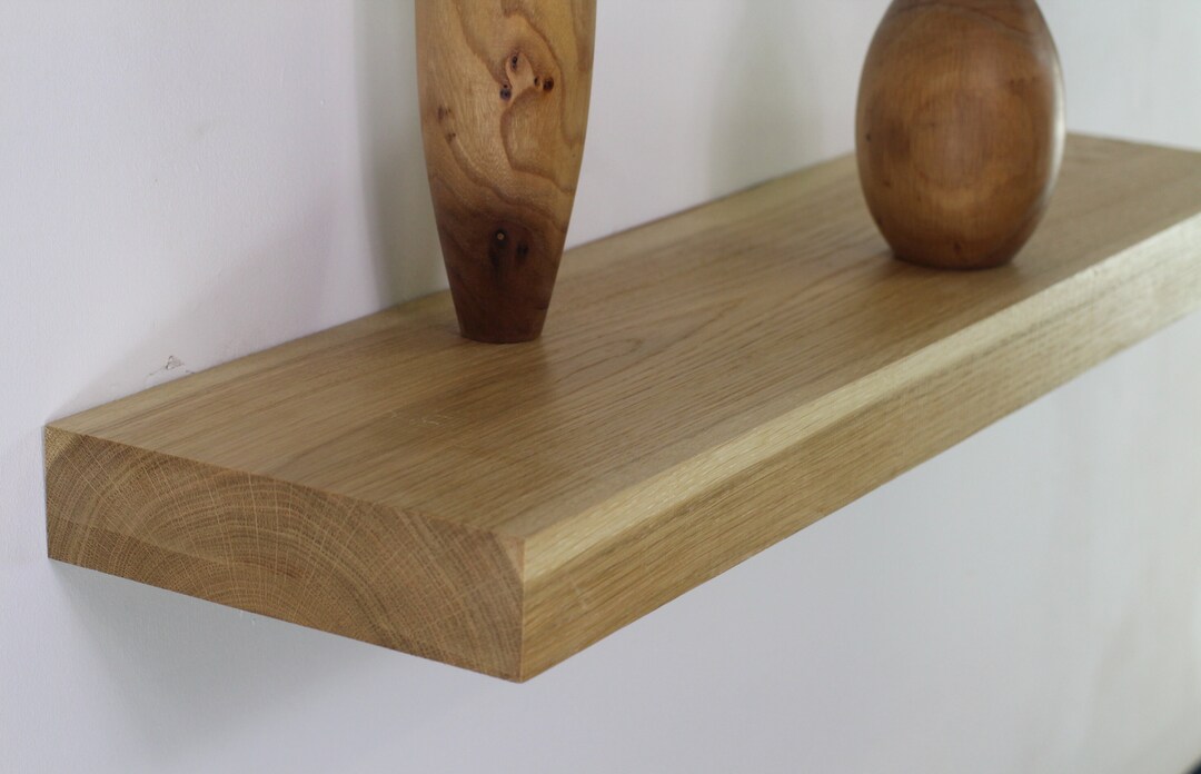 Floating Shelves Floating Oak Shelves Custom Floating Shelf Etsy
