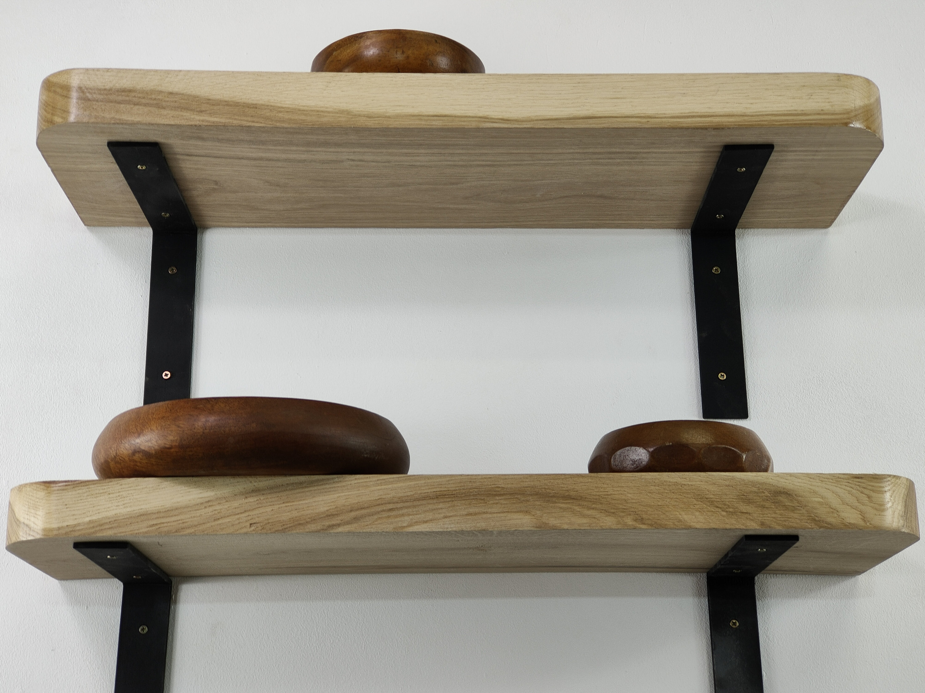 Floating Shelves Oak Shelves With Steel Brackets Shelves Etsy Australia
