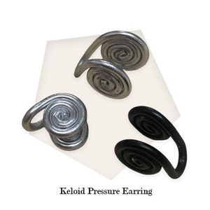 FLYUN 12mm Pressure Earrings for Keloids, Keloid Earrings Pressure Clip, Compression Earrings for Keloids, Clip on Earring, Ear Cuff, Stainless