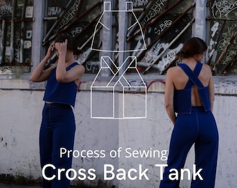 Low Waste Cross Back Tank PDF Sewing Pattern