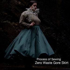 Zero Waste Gore Skirt PDF Sewing Pattern