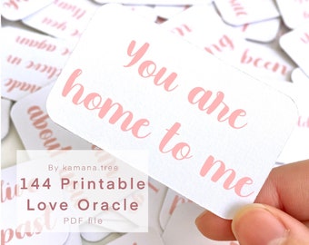 Printable Love Messages Oracle Cards | Digital Download| Love Message ...