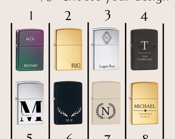 Personalized  ZIPPO LIGHTERS For Men Lighter Custom Engraved Groomsmen Gifts for Him Men Dad Boyfriend Groomsman Gift Cool Vintage Bachelor