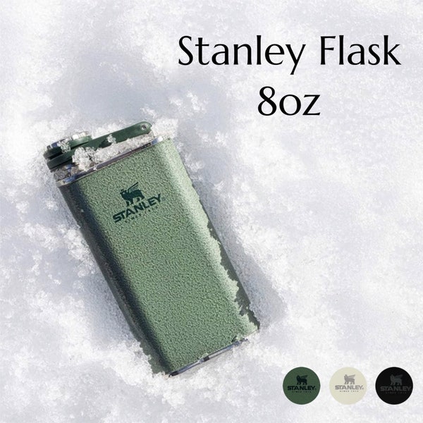 Stanley Flask Laser Engraved, custom flask personalized flask, gift for boyfriend, groomsmen gift, Father’s Day, Valentine’s Day