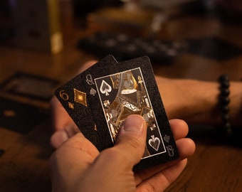 Waterproof Black Playing Cards, Poker Cards, Deck of Cards | Black