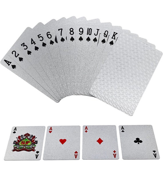 Waterproof Black Playing Cards, Poker Cards, Deck of Cards Black 