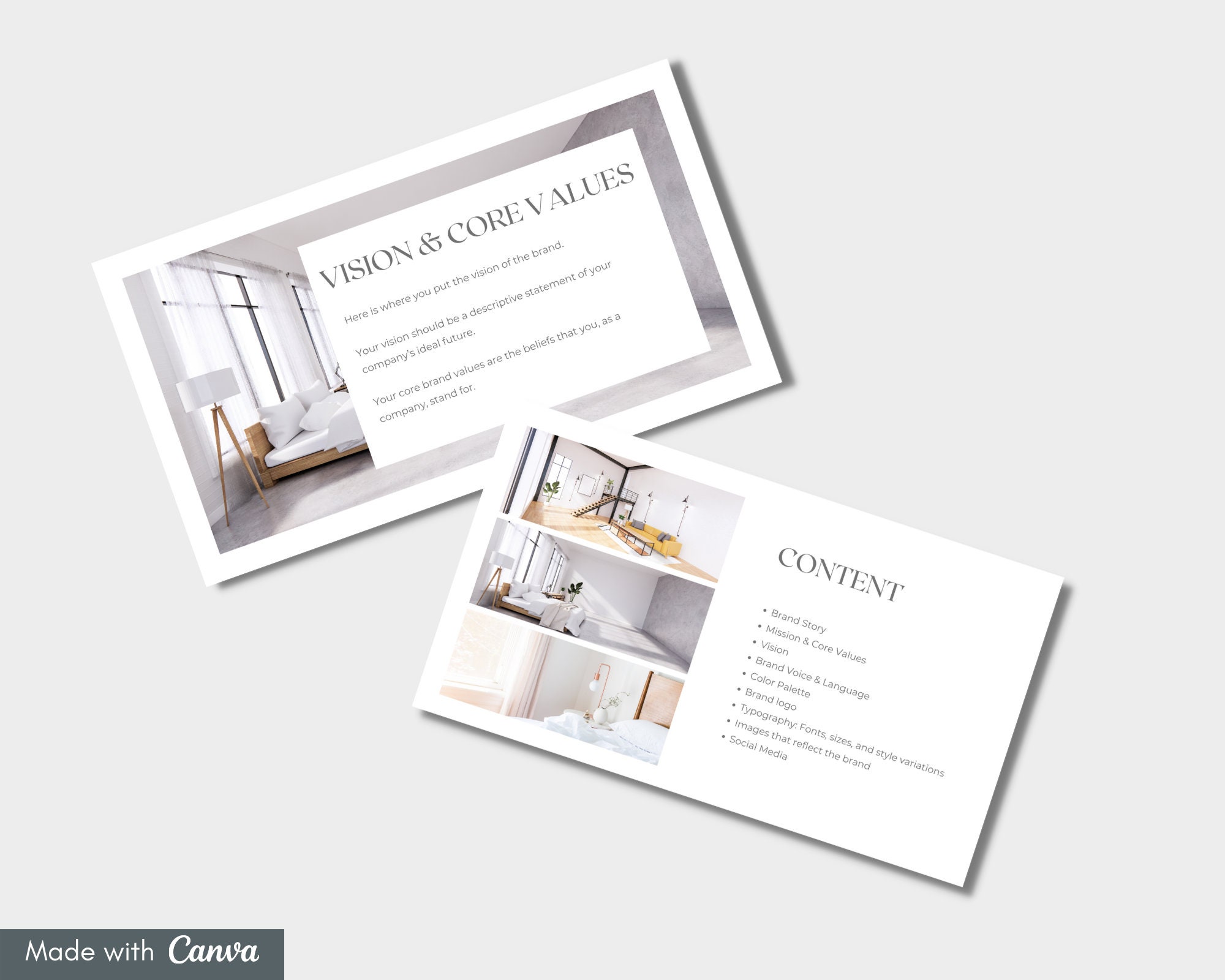 Brand Book Editable Canva Template | Visual Identity Guidelines | Brand ...