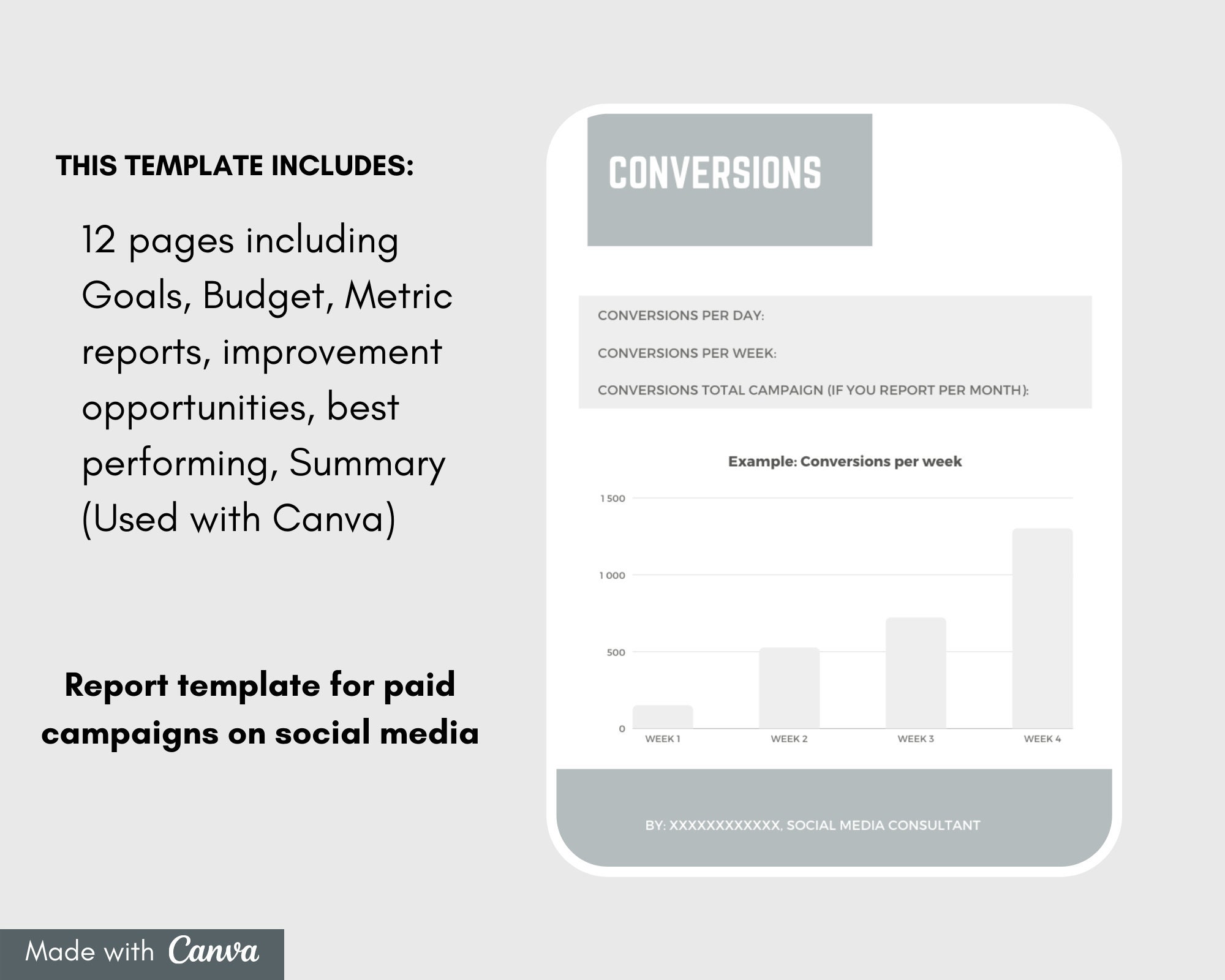 Social Media Campaign Report Template 2024 Canva Editable Social Social Media Campaign Report Template 2024 Canva Editable Social