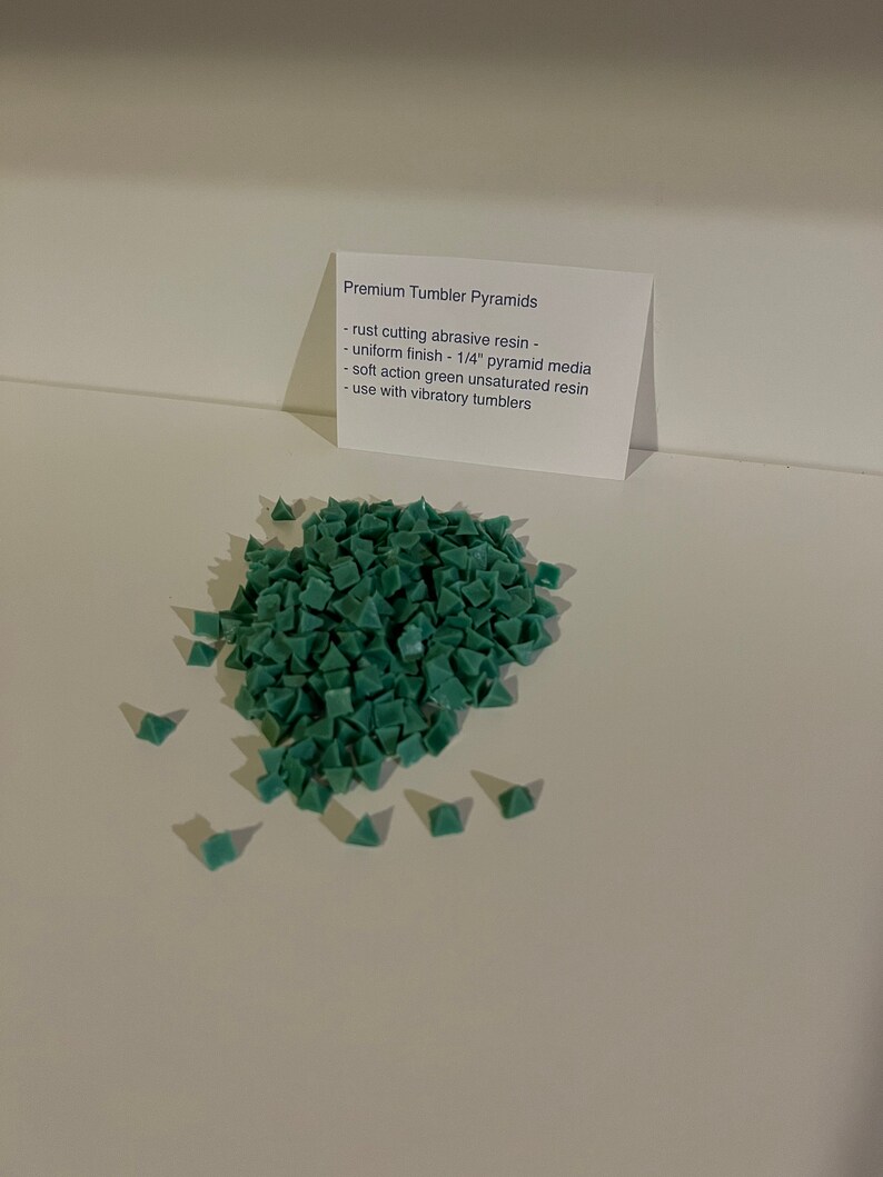 Premium Tumbler Media Pyramids 1/4 2 Lbs Etsy