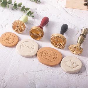 Timbro per goffratura in argilla, timbro per ceramica, timbro in argilla in ottone, timbro personalizzato, timbro in ceramica personalizzato, regali per vasaio, firma in argilla personalizzata