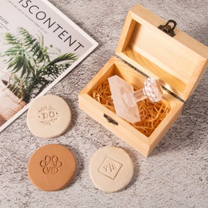 Acrylic Stamper For Soap | Gift for dad and husband | Custom Pottery Stamp | Custom your Logo Stamp | Personalized Soap Stamp | Clay Stamp