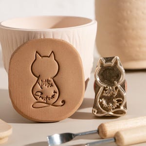 Creatore di timbri per ceramica personalizzati, Idea regalo per creatori di ceramica per lezioni di ceramica, Design unico, Timbro per argilla e sapone, Forniture di argilla, Regalo di Natale
