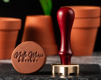 Custom Clay stamp for Pottery Ceramic Stamp Soap stamp gift for Potter Polymer Stamps Ceramic Stamps for Pottery Stamp Custom Made Clay