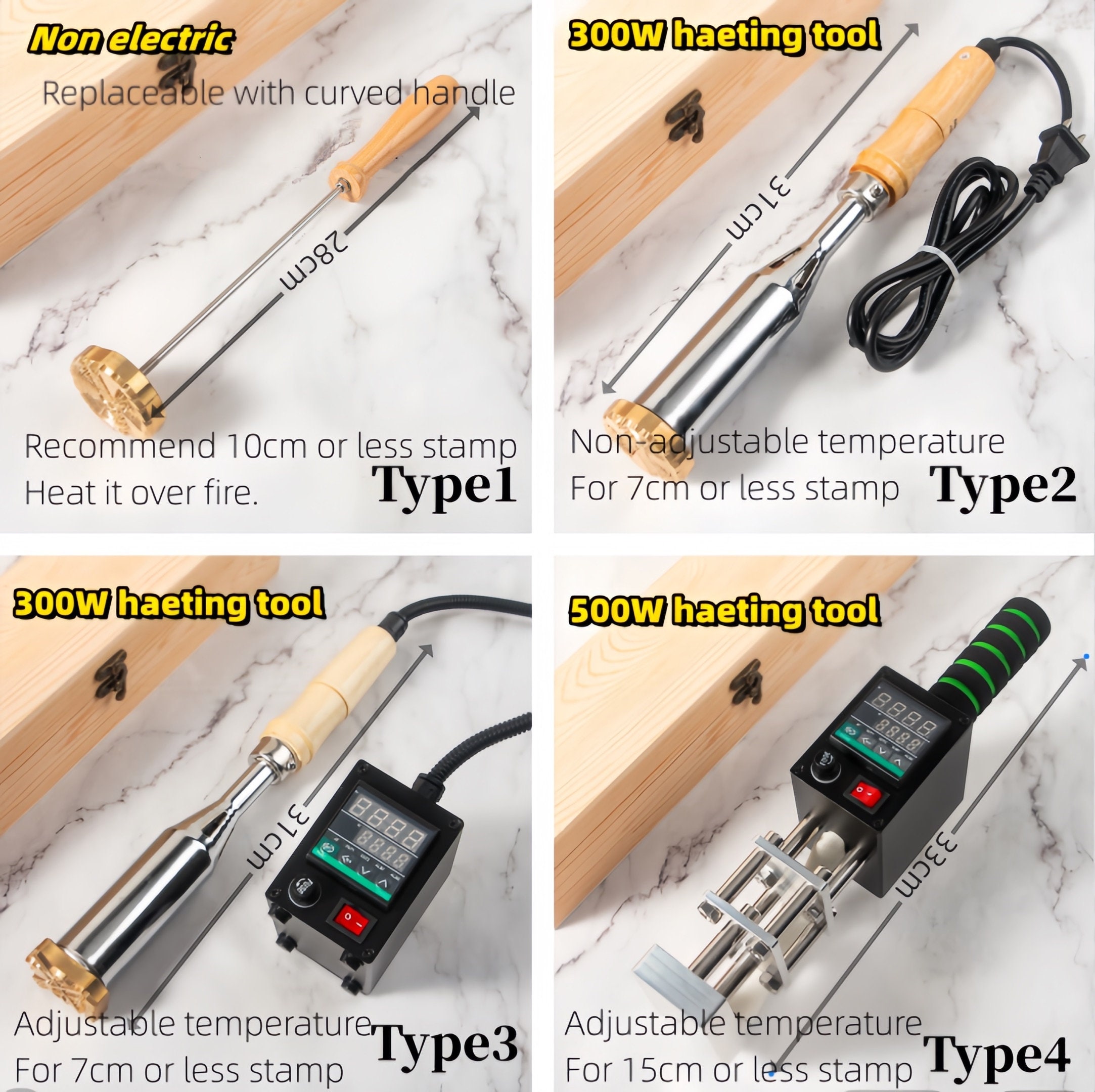 Tips for Wood Burning Pen, Woodburning Stamp Set, Pyrography Tool