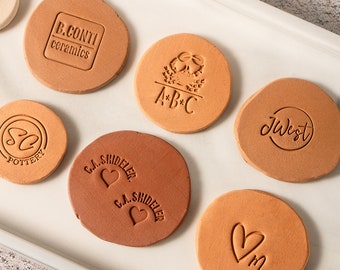 Clay signature Custom, Custom Pottery Stamp, Brass Stamp For Pottery, Stamp For Ceramic, Custom Letter Stamps For Clay, Brass Mold For Clay
