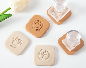 Timbre acrylique personnalisé pour savon/poterie/biscuits, timbre logo acrylique, timbre savon personnalisé, timbre biscuit, timbre fondant, livraison gratuite, cadeau unique