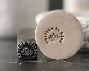 Ceramic Logo Stamp Custom Metal Stamp for Clay Custom stamp for Ceramics Custom Ceramic Stamp Metal Clay Stamps Ceramic Signature Stamp Logo