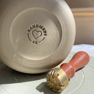 Timbro in ceramica personalizzato, timbro con firma in ceramica, timbro in argilla personalizzato, timbro in ceramica, timbro polimerico, argilla personalizzata, regalo per lui