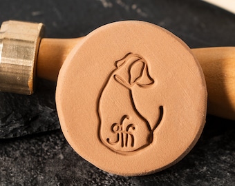 Personalized Initial Ceramic Stamps, Custom Pottery Stamp, Custom Stamp for Clay, Clay Stamps for Pottery, Gift for Her