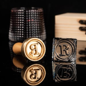 Sello de cubito de hielo personalizado con logotipo empresarial para bar, molde de sello de cubito de hielo con logotipo personalizado Personalizado, Sello de hielo personalizado, Marca de sello de hielo