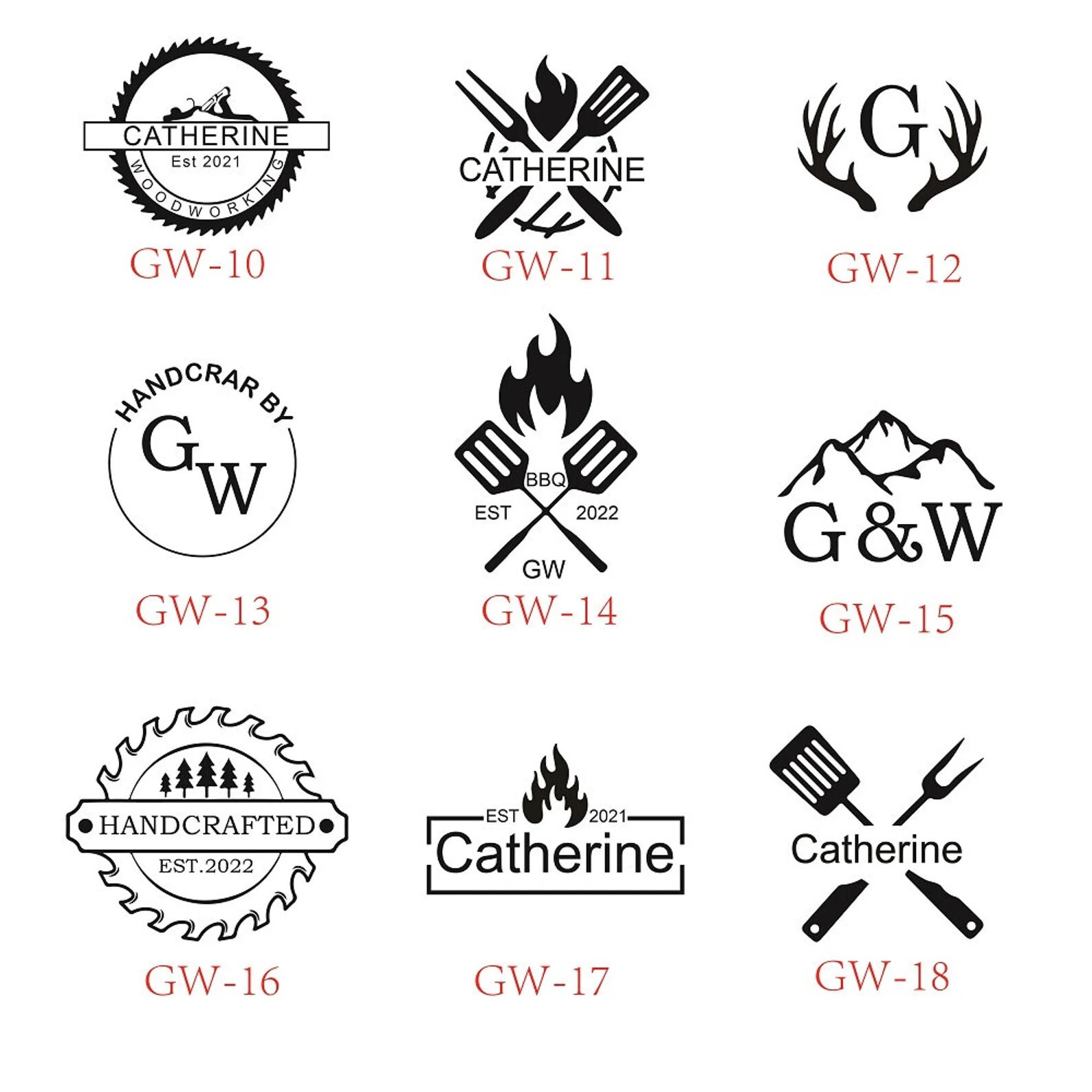 Custom Branding Iron Stamp Used on Wood Leather Cake Beef Etsy UK